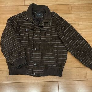 Vintage Sean John Brown Plaid Bomber Jacket XL